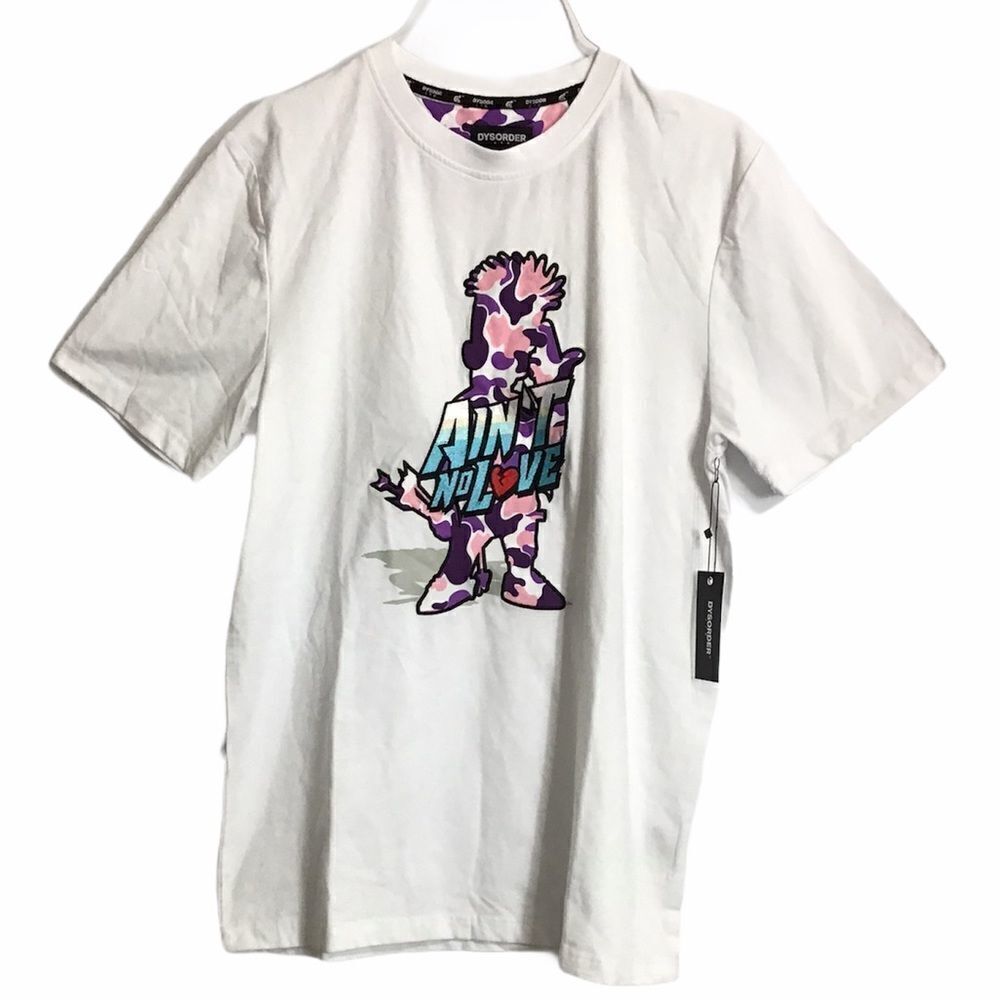 DYSORDER AIN'T NO LOVE CHENILLE PATCH TEE SHIRT